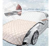 Protection Pare-Brise Avant Couverture De Neige Universelle Extra Large pour Pare-Brise De Voiture, Couverture De Protection Tout Compris, Anti-Neige, Anti-Gel, Pare-Soleil