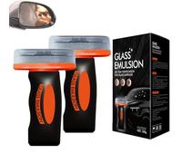 Protection pare-brise, Nettoyant film oléofuge, Brosse nettoyante pour vitres et rétroviseurs, Améliore la clarté du pare-brise pour une conduite plus sûre (2 PIÈCE)