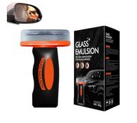 Protection pare-brise, Nettoyant film oléofuge, Brosse nettoyante pour vitres et rétroviseurs, Améliore la clarté du pare-brise pour une conduite plus sûre (1 PIÈCE)