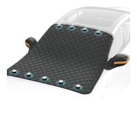 Protection Pare-Brise Voiture pour Nissan Sylphy 2020-2023, Hiver Magnétique Pliable Anti-Givre Poussière avec 2 Couvertures Rétroviseurs,Black-110 * 145cm