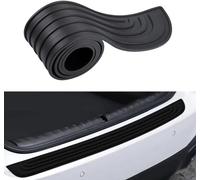 Protection Pare Choc Voiture en Caoutchouc pour Renault Master Combi 2014-2024 | Protecteur Pare-Chocs Arrière Autocollante | Anti-Rayures Bande de Protection de Coffre,Black