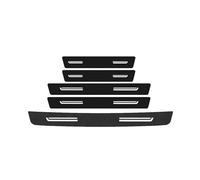 Protection Pare-Chocs arrière Autocollant de seuil Porte Voiture en Cuir et Fiber Carbone, Autocollants Protection pour Pare-Chocs pour Dacia Jogger 2018 - 2021(5Pcs)