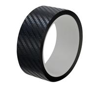 Protection Pare-Chocs arrière Autocollants de Voiture en Fibre Carbone, Film d'emballage Vinyle, Bande Protection Anti-Rayures(3D Carbon Black,3CM_1M)