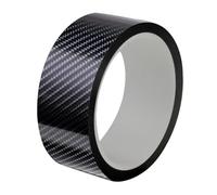 Protection Pare-Chocs arrière Autocollants de Voiture en Fibre Carbone, Film d'emballage Vinyle, Bande Protection Anti-Rayures(6D Carbon Black,10CM_1M)