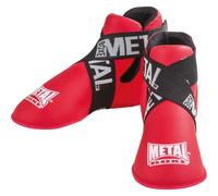 Metal Boxe Protège-pieds MB165MR Full-contact Rouge Taille M