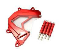 Protection Pignon Pour Z750 Z800 2013 2014 2015 2016 Moto Pignon Avant Panneau Gauche Moteur Garde Chaîne Couverture Protection(Red)