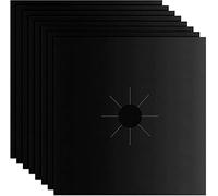 Protection Plaque Cuisson Gaz, 8 Pcs Réutilisable Protection Cuisinière à Brûleurs Gaz, Plaque Cuisson à Gaz Protection d'Écran De Couverture Utilisé Pour Divers De Cuisinières à Gaz (27x27cm)