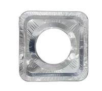 Protection Plaque Cuisson Gaz Couvercle de brûleur cuisinière à gaz en aluminium, protecteurs résistants la chaleur, doublure supérieure épaisse for cuisine, facile nettoyer(3pcs Square)