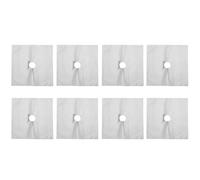 Protection Plaque Cuisson Gaz Couvercle de protection cuisinière, 1 à 8 pièces, feuille brûleur gaz, tapis, doublure propre for ustensiles cuisine réutilisables(Silver 8PCS)
