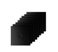 Protection Plaque Cuisson Gaz Couvercle de protection cuisinière, revêtement à gaz, brûleur, accessoires cuisine, tapis, 4/8 pièces(8PCS Black)
