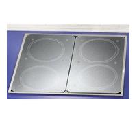 Protection plaque de cuisson en verre - WENKO - Lot de 2 - Verre trempé - 30x52 cm - Transparent