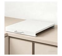 Protection Plaque de Cuisson Gaz, Couvre Plaques Cuisson à Gaz 4 Brûleurs Chapeaux Brûleurs pour Plaques Électriques, Gain Place Dans Cuisine, Facile Nettoyer(White,L13.78xW17.72xH2.76IN)