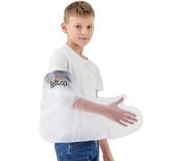 Protection platre bras enfant. Protège-plâtre bras enfant: 100% étanche. Protection douche, piscine et baignade: silicone réutilisable & solide.
