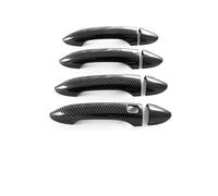 Protection PoignéE Compatible Avec Pour OMODA Pour C5 2022-2024 Cadre Décoratif Poignée Porte Extérieure De Voiture Accessoires Style Décoratifs Protection(Carbon fiber pattern)