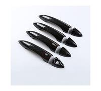 Protection Poignée Porte Voiture Pour Alfa Romeo Giulia 952 Stelvio 949 2015-2020 Garniture De Couvercle De Poignée De Porte De Voiture Trou De Clé Intelligent Fibre De Carbone Véritable(UN)