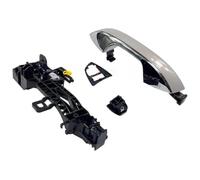 Protection Poignée Porte Voiture Pour BYD Song Plus EV DM Véritable Avant Arrière Gauche Droite Porte Extérieure Ouvrir Poignée De Traction Argent Blanc Côté Voiture(Rear Left)