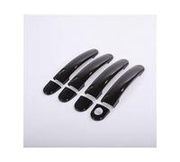 Protection Poignée Porte Voiture Pour SEAT Ibiza 2009-2017 La Poignée De Porte De Voiture En Chrome Noir Couvre L'accessoire De Style De Voiture(UN)