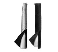 Protection Portable Pour Tuyau De Climatisation Air Conditioner Hose Thermal Insulated Wrap Portable AC Insulation Protector Sleeve For Outdoor Vent Wall Duct Tube(Silver black)