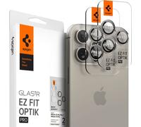 Protection pour appareil photo Spigen Optik.tr EZ Fit Protection pour appareil photo 2-Pack iPhone 14 Pro / Pro Max / 15 Pro / Pro Max Naturel Titanium