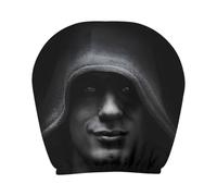 Protection Pour Appuie-tête D'Halloween - Housse De Voiture Extensible Avec Impression De Figurines Mystérieuses, Accessoire Automobile Universel, Design Fantôme Effrayant, À Enfiler Rapidement | Déco