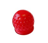 Protection pour attelage de remorque Forme balle de golf Rouge