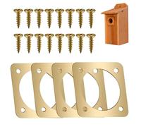 Protection pour aviaire - Boucliers de protection pour trous de 4 pièces | de la maison métal, armure pour l'entrée du cuivre, prédateur de défense 'logement '