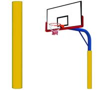 Protection pour bâtons de basket-ball - Résistant aux intempéries - Pour poteaux de 114 à 220 mm de diamètre - Avec attaches en nylon