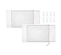 Protection pour écumoire de piscine avec grille en acier inoxydable et cordon de serrage, conçue pour améliorer l'entretien de la piscine par l'entrée des débris (45 x 30 cm)