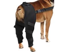 Protection pour les jambes de chien de compagnie - Garniture arrière de compression en néoprène respirant, sangles magiques réglables portables | pour la stabilité en cas de L