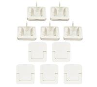 Protection pour - Lot de 10 capuchons de protection blancs réutilisables - Couverture robuste | Couvercle électrique sûr pour pour maison, appartement, studio et vie