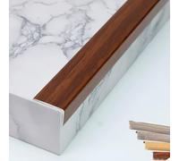 Protection pour nez de marche, Protecteur de bord d'escalier en métal, marches moulées L for plancher stratifié/bois franc