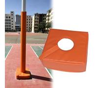 Protection pour Poteau De Basket-Ball 12" X 12", Tapis De Réception Enveloppant Ultra-résistant pour Poteaux Carrés Et Ronds De 2" À 8", Tapis De Base De Basket-Ball(Orange-B Fit 3" Pole,Thick 8")