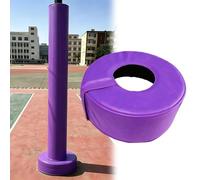 Protection pour Poteau De Basket-Ball 12" X 12", Tapis De Réception Enveloppant Ultra-résistant pour Poteaux Carrés Et Ronds De 2" À 8", Tapis De Base De Basket-Ball(Purple-C Fit 3" Pole,Thick 6")