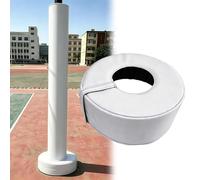 Protection pour Poteau De Basket-Ball 12" X 12", Tapis De Réception Enveloppant Ultra-résistant pour Poteaux Carrés Et Ronds De 2" À 8", Tapis De Base De Basket-Ball(White-C Fit 8" Pole,Thick 8")