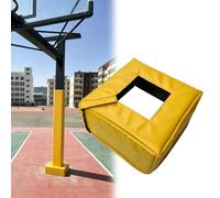 Protection pour Poteau De Basket-Ball 12" X 12", Tapis De Réception Enveloppant Ultra-résistant pour Poteaux Carrés Et Ronds De 2" À 8", Tapis De Base De Basket-Ball(Yellow-A Fit 2" Pole,Thick 2")