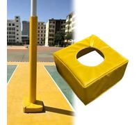 Protection pour Poteau De Basket-Ball 12" X 12", Tapis De Réception Enveloppant Ultra-résistant pour Poteaux Carrés Et Ronds De 2" À 8", Tapis De Base De Basket-Ball(Yellow-B Fit 8" Pole,Thick 4")