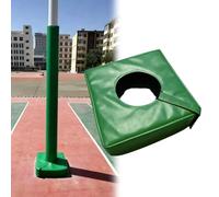 Protection pour Poteau De Basket-Ball 12" X 12", Tapis De Réception Enveloppant Ultra-résistant pour Poteaux Carrés Et Ronds De 2" À 8", Tapis De Base De Basket-Ball(Green-B Fit 2" Pole,Thick 8")