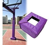 Protection pour Poteau De Basket-Ball 12" X 12", Tapis De Réception Enveloppant Ultra-résistant pour Poteaux Carrés Et Ronds De 2" À 8", Tapis De Base De Basket-Ball(Purple-A Fit 7" Pole,Thick 6")