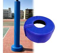 Protection pour Poteau De Basket-Ball 12" X 12", Tapis De Réception Enveloppant Ultra-résistant pour Poteaux Carrés Et Ronds De 2" À 8", Tapis De Base De Basket-Ball(Blue-C Fit 5" Pole,Thick 4")