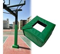 Protection pour Poteau De Basket-Ball 12" X 12", Tapis De Réception Enveloppant Ultra-résistant pour Poteaux Carrés Et Ronds De 2" À 8", Tapis De Base De Basket-Ball(Green-A Fit 7" Pole,Thick 8")