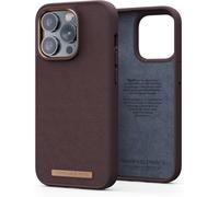 Njord Coque de protection iPhone 14 Pro Cuir pleine fleur MagSafe Marron