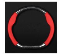 Protection pour Volant pour Skoda ENYAQ IV 2020 Sportline 80 2021 pour Coupé VRS 2022 2023 Housse De Volant(D Shape-Red)