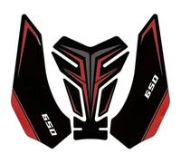 Protection Réservoir Moto Autocollant De Protection pour Réservoir D'essence Moto pour pour Z650 pour Ninja 650 Latérale Antidérapante Décorative Protége Autocollant(Rouge)