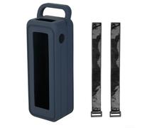 Protection robuste en silicone pour batterie externe Anker 27650 mAh avec couverture complète des bords et crochets de fixation (bleu)