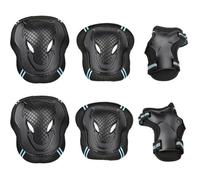 Protection Roller Enfant/Adulte 6 Pcs Protège-Poignets/Coudières/Genouillères de Skateboard, Roller, Vélo, Patin a Roulette M