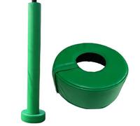 Protection Ronde pour Poteaux De Basketball, Housse De Protection Imperméable 10x10x4 pour Poteaux Ronds De 4 À 8", Tapis De Réception Enveloppant pour Extérieur(1 PC Green,Inner Diameter 5 inch)
