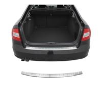 OMAC Protection de Pare-Chocs Arrière pour Skoda Octavia II Kombi 2009-2013 Facelift - INOX Finition brossée - Seuil de Coffre sur Mesure - Protection Seuil de Chargement