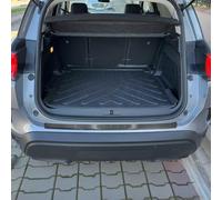 Protection Seuil de Pare-Chocs arrière - Compatible avec Citroen C5 2018-2022 - Couverture de Seuil de Coffre - Bande Seuil de Chargement - Style élégant - en Acier INOX Chromé Brossé Foncé