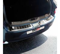 Protection Seuil de Pare-Chocs arrière - Compatible avec Renault Megane 2015-2020 - Couverture de Seuil de Coffre - Bande Seuil de Chargement - Style élégant - en Acier INOX Chromé