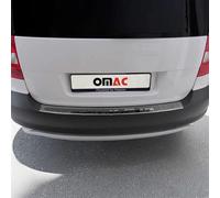 Protection Seuil de Pare-Chocs arrière - Compatible avec Skoda Yeti 2009-2013 - Couverture de Seuil de Coffre - Bande Seuil de Chargement - Style élégant - en Acier INOX Chromé